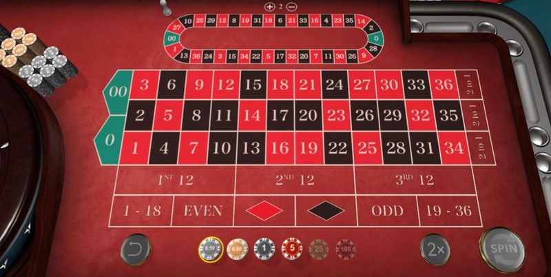 American Roulette Table