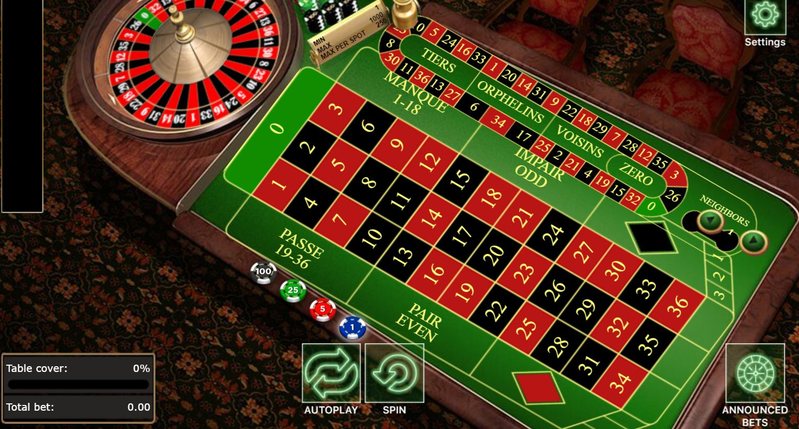 French Roulette Table